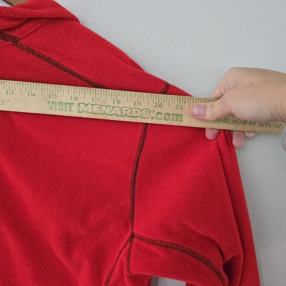 Columbia Men’s Red 1/4 Zip Fleece Pullover Size L - Picture 6 of 8